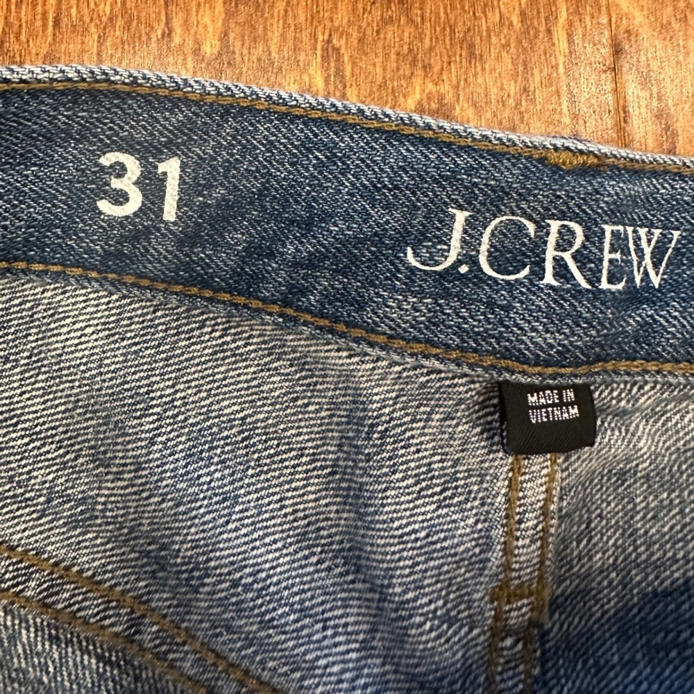 J.Crew High Rise Super Wide Leg Jeans Women Size 31 Blue Denim Sold Out Retro - Picture 4 of 13